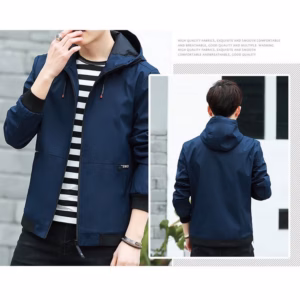 Áo Khoác Dù Nam 2 Lớp Có Nón Cao Cấp Akd119 - Phl