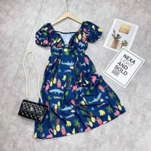 Đầm Babydoll Họa Tiết 3D Xinh Xắn V348 - Haka Mây