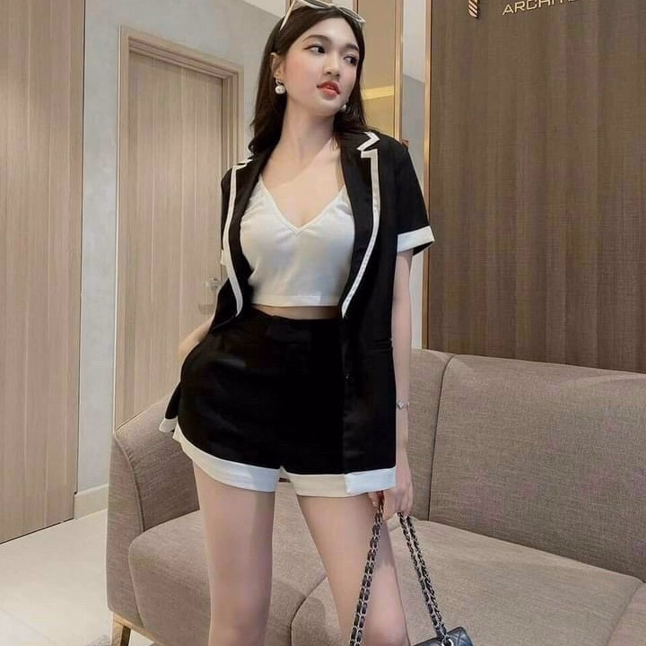 Set Vest Viền Sang Chảnh V366 - Haka Mây - Ảnh 5