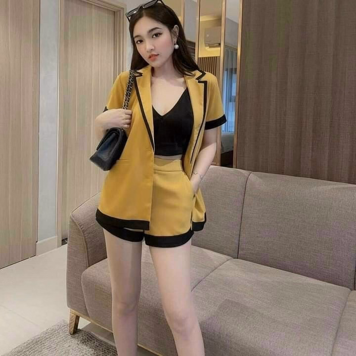 Set Vest Viền Sang Chảnh V366 - Haka Mây - Ảnh 3