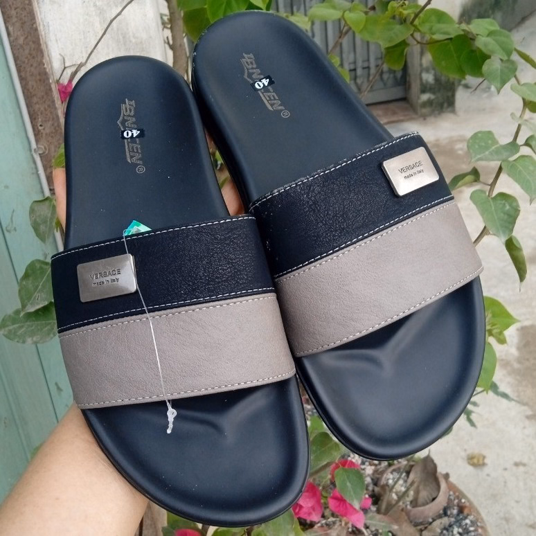 .Dép Da Nam Cao Cấp Quai Bản Pha Màu – Haanh - Ảnh 2