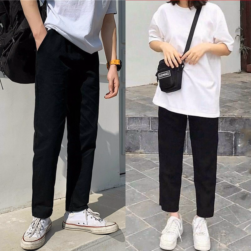Quần Dài Baggy Nam Nữ Unisex Kaki Ống Suông Basic - Ausa House - Ảnh 18