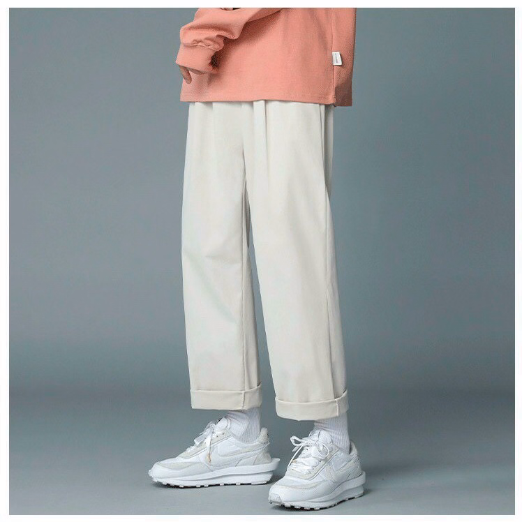 Quần Dài Baggy Nam Nữ Unisex Kaki Ống Rộng Basic - Ausa House - Ảnh 11