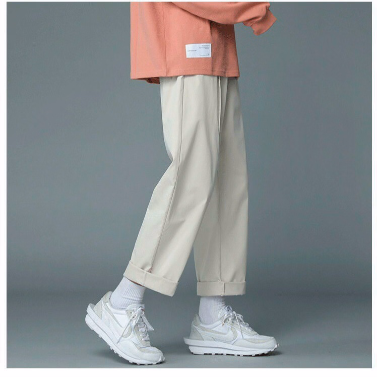 Quần Dài Baggy Nam Nữ Unisex Kaki Ống Rộng Basic - Ausa House - Ảnh 13