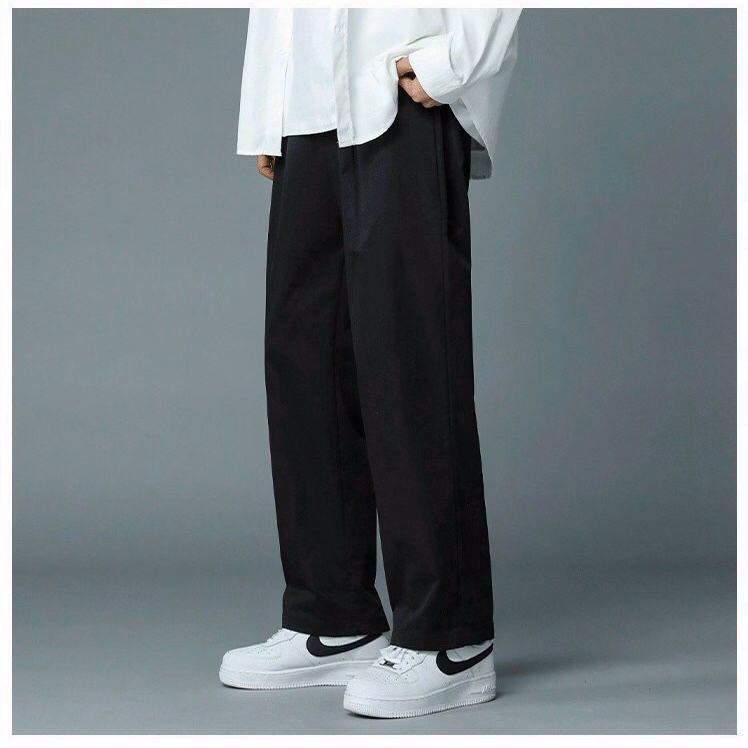 Quần Dài Baggy Nam Nữ Unisex Kaki Ống Rộng Basic - Ausa House - Ảnh 15