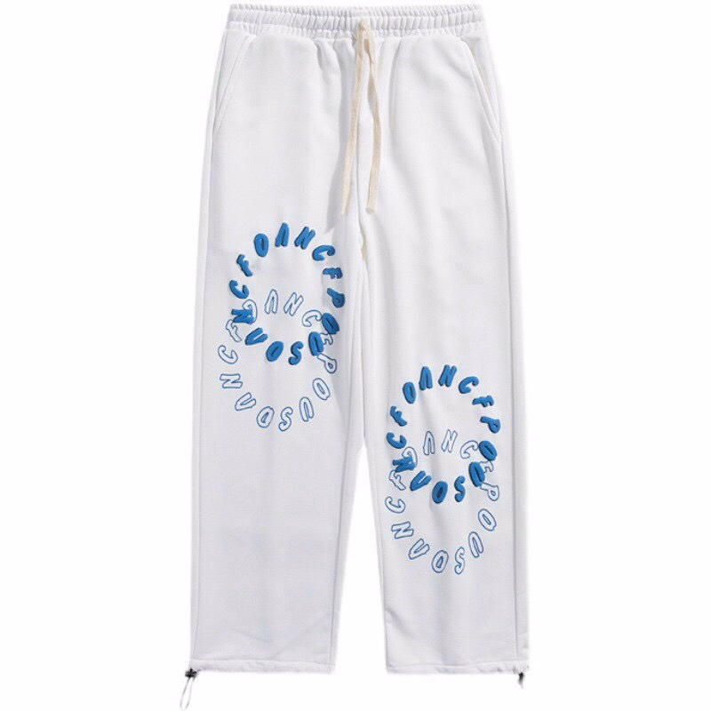 Quần Dài Nam Nữ Unisex Vải Nỉ Họa Tiết 2 Vòng Tròn Chữ - Ausa House - Ảnh 3