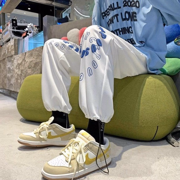 Quần Dài Nam Nữ Unisex Vải Nỉ Họa Tiết 2 Vòng Tròn Chữ - Ausa House - Ảnh 10