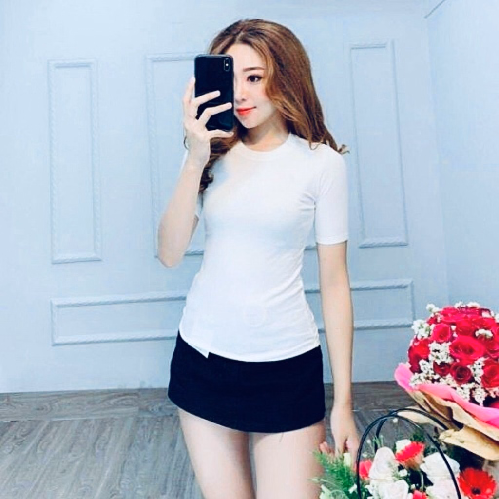 Áo Thun Body Nữtrơn Cổ Tròn Tay Ngắn Ug455 - Nana House - Ảnh 4