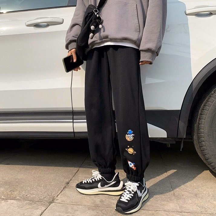 Quần Dài Nam Nữ Unisex Vải Nỉ 3 Icon Vũ Trụ - Ausa House - Ảnh 3