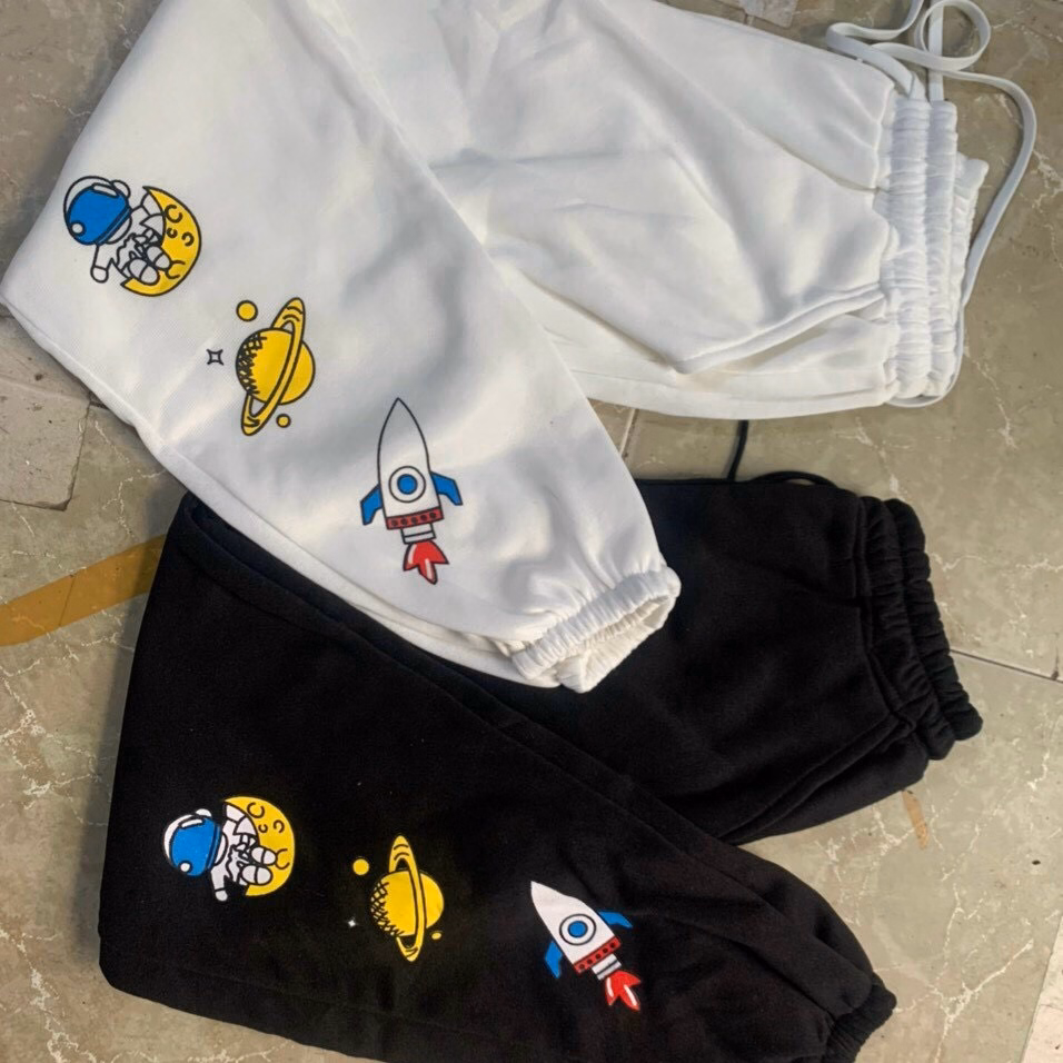 Quần Dài Nam Nữ Unisex Vải Nỉ 3 Icon Vũ Trụ - Ausa House - Ảnh 6