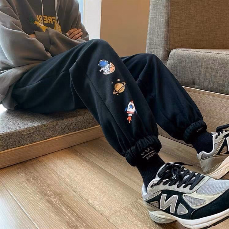 Quần Dài Nam Nữ Unisex Vải Nỉ 3 Icon Vũ Trụ - Ausa House - Ảnh 5