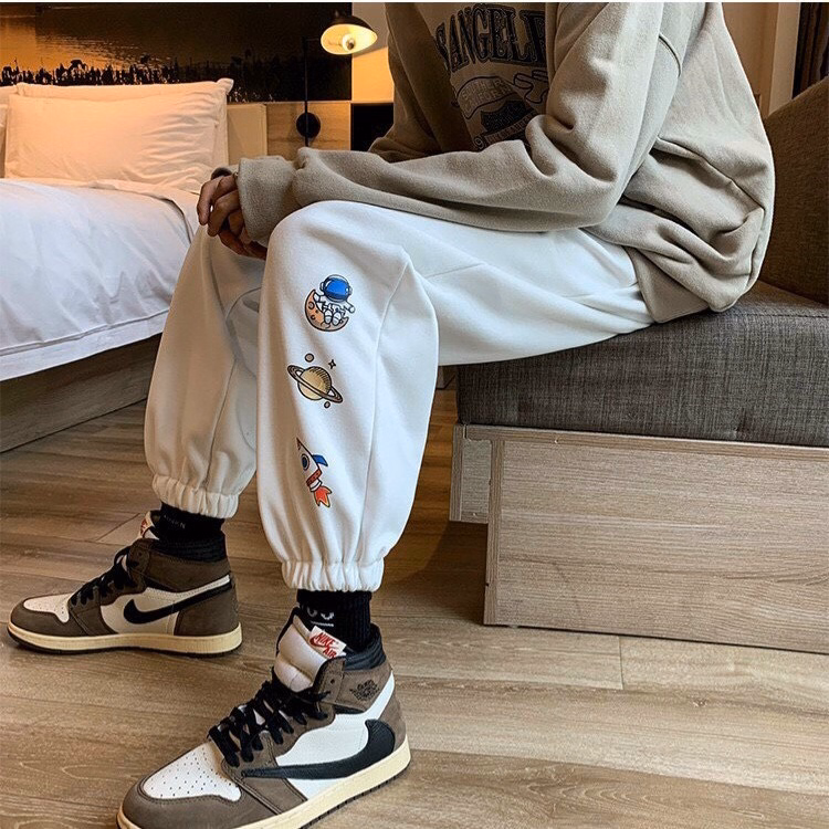 Quần Dài Nam Nữ Unisex Vải Nỉ 3 Icon Vũ Trụ - Ausa House