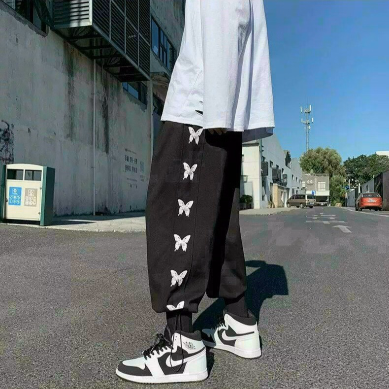 Quần Dài Nam Nữ Unisex Vải Nỉ 2 Line Cánh Bướm - Ausa House - Ảnh 6