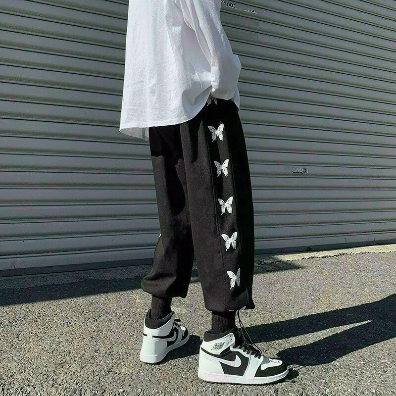 Quần Dài Nam Nữ Unisex Vải Nỉ 2 Line Cánh Bướm - Ausa House - Ảnh 7