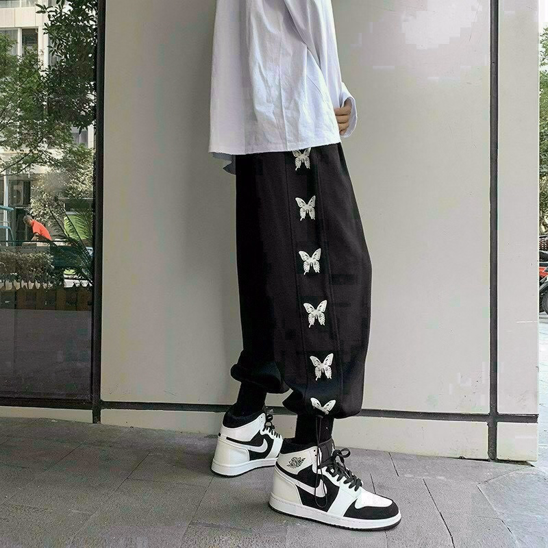 Quần Dài Nam Nữ Unisex Vải Nỉ 2 Line Cánh Bướm - Ausa House - Ảnh 14