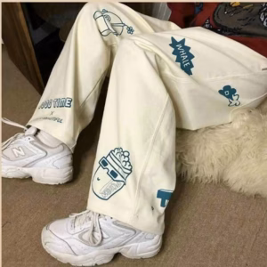 Quần Dài Nam Nữ Unisex Vải Nỉ Whale Good Time - Ausa House