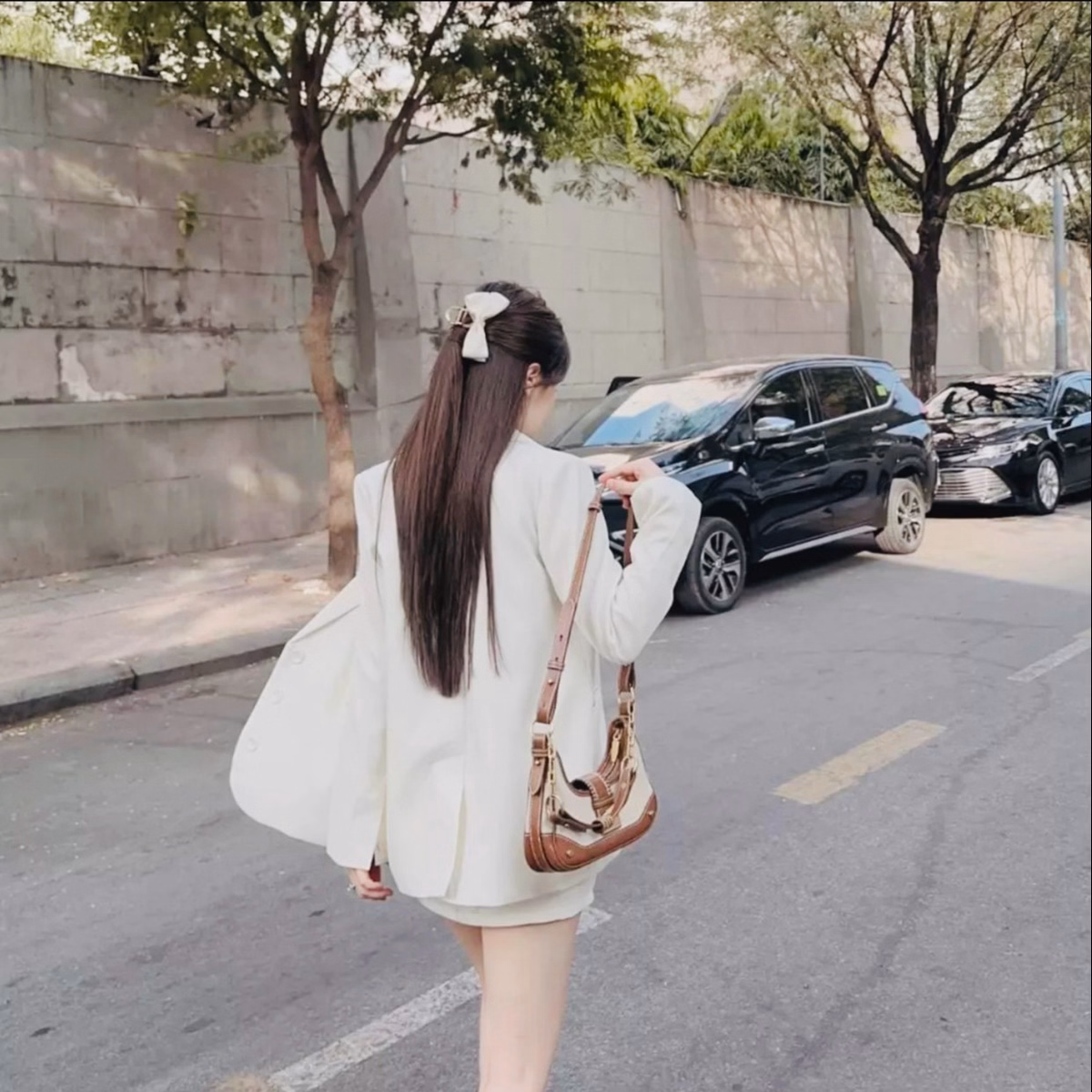 Set Bộ Đồ Nữ Vest Dài Tay Mix Chân Váy Chữ A Dd201 - Nana House - Ảnh 5