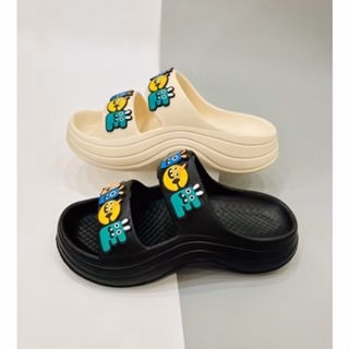 Dép Lê Nữ 2 Quai Dán Hình, Đế Cao 3Cm - Haanh - Ảnh 4