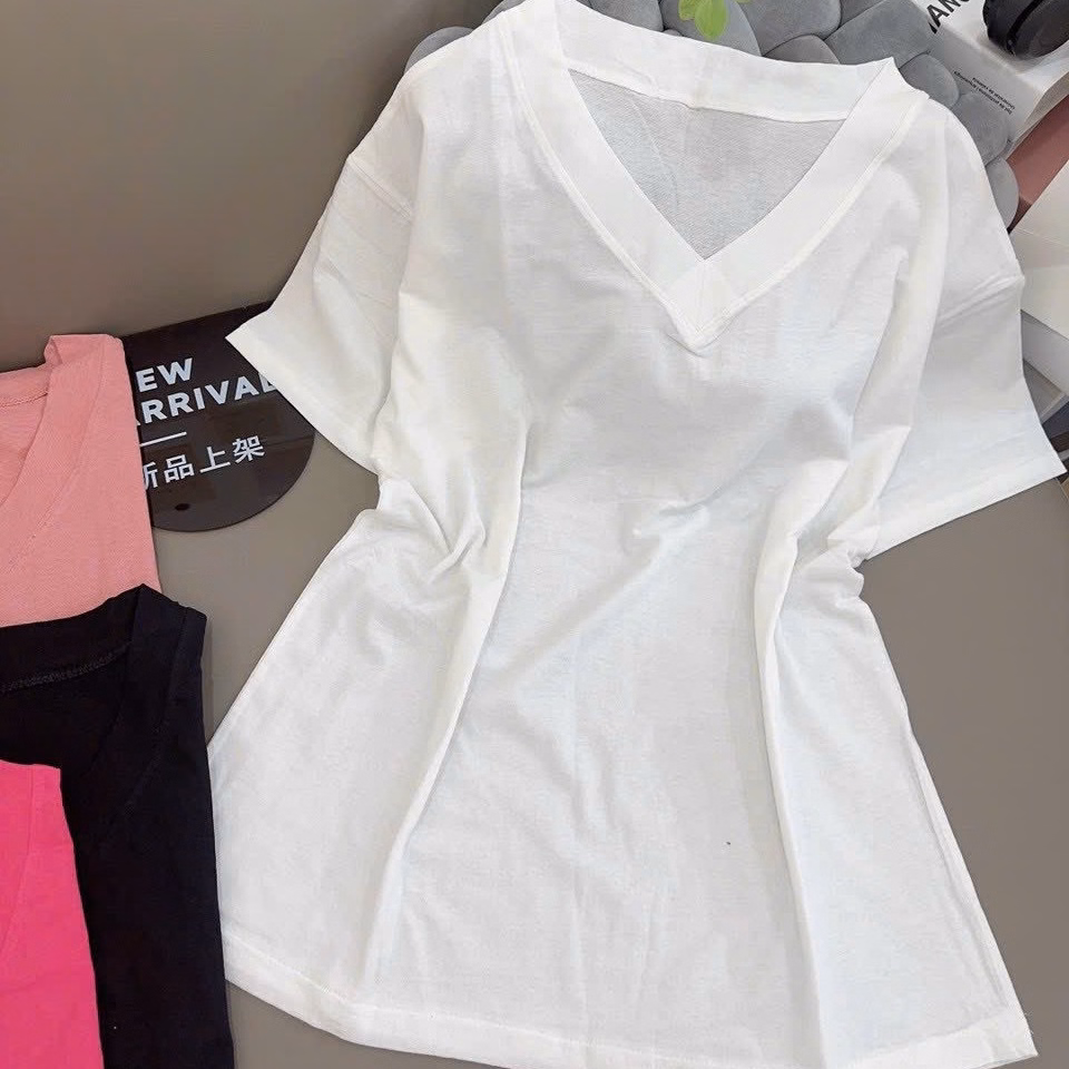 Áo Thun Cổ Tim Form Rộng Chất Cotton Khô 3158 Chuẩn Shop - Lê Phương Boutique - Ảnh 7