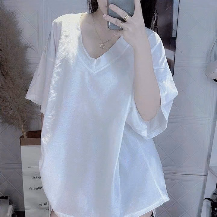 Áo Thun Cổ Tim Form Rộng Chất Cotton Khô 3158 Chuẩn Shop - Lê Phương Boutique - Ảnh 6