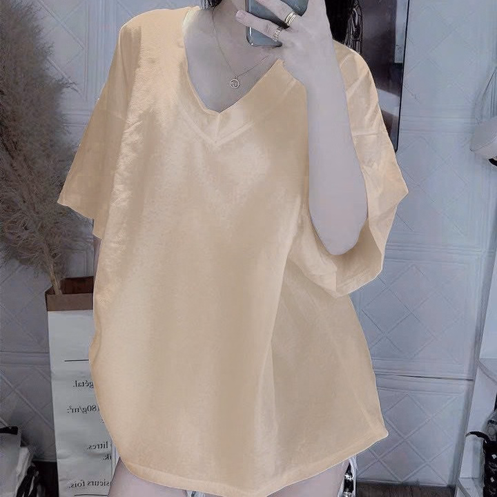 Áo Thun Cổ Tim Form Rộng Chất Cotton Khô 3158 Chuẩn Shop - Lê Phương Boutique - Ảnh 2