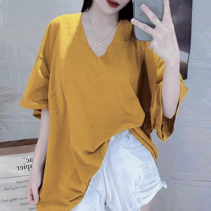 Áo Thun Cổ Tim Form Rộng Chất Cotton Khô 3158 Chuẩn Shop - Lê Phương Boutique - Ảnh 5