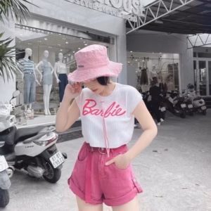 Áo Len Tay Hến In Chữ Barbie Nữ Tính Slcxa148 - Chipxinhxk