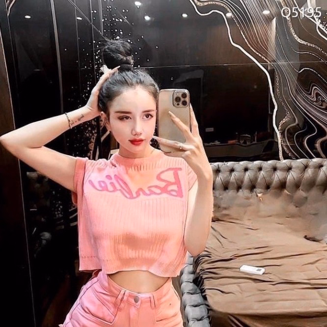 Áo Len Tay Hến In Chữ Barbie Nữ Tính Slcxa148 - Chipxinhxk - Ảnh 3