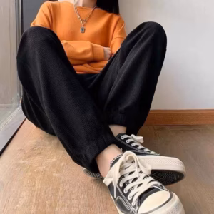 Quần Joker Trơn Form Rộng Chất Da Cá Cạp Cao