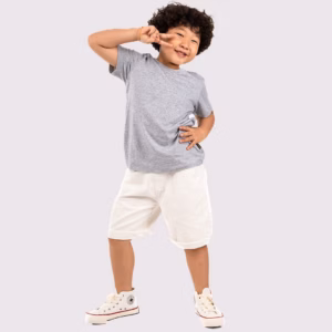 Áo Thun Xám Tiêu Cho Bé Với 100% Cotton Cao Cấp Kháng Khuẩn Và Thoáng Mát - Gold Rhino