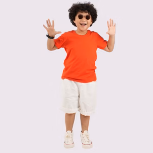 Áo Thun Cam Cho Bé Với 100% Cotton Cao Cấp Kháng Khuẩn Và Thoáng Mát - Gold Rhino