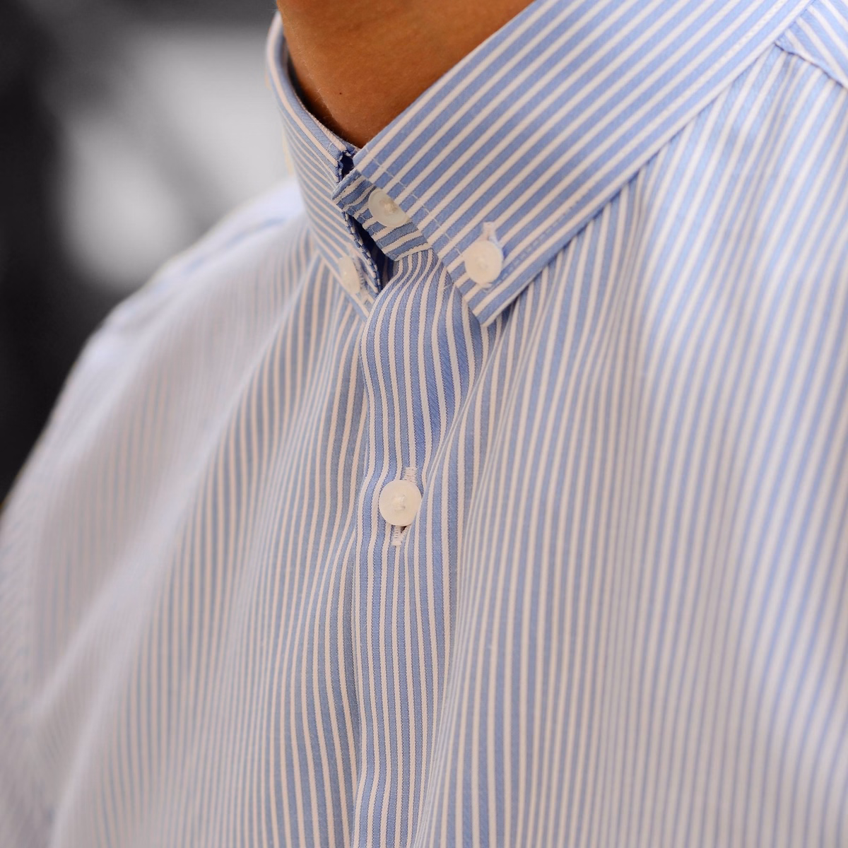 Áo Sơ Mi Kẻ Sọc Nam Dài Tay Công Sở Slim Fit Stripe Button Down Shirt Chống Nhăn Trẻ Trung - Tuto5 - Ảnh 12