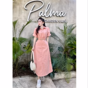 Set Bộ Đồ Nữ Áo Sơ Mi Tay Ngắn Mix Chân Váy Dài Dd210 - Nana House