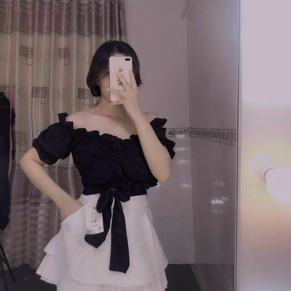 Áo Kiểu Voan Cột Eo Dáng Croptop - Lê Phương Boutique - Ảnh 2