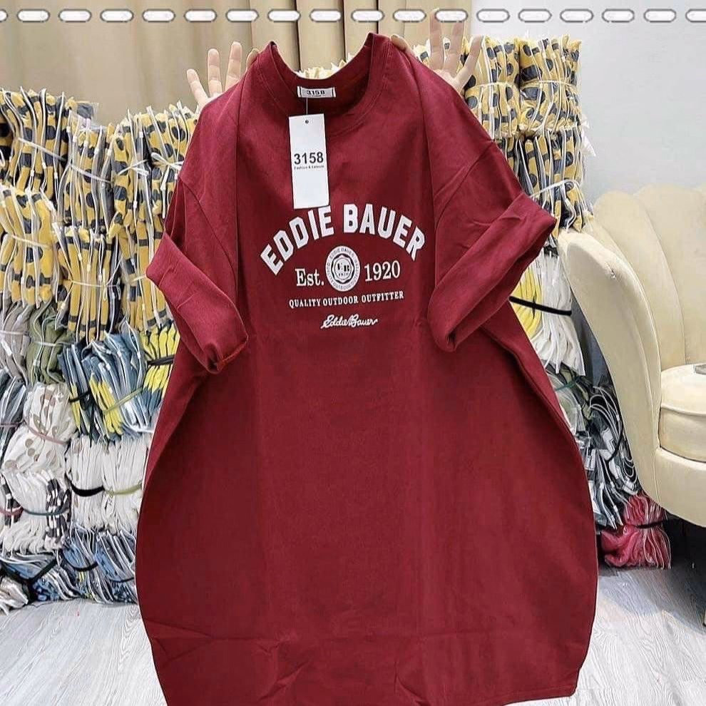 Áo Phông Unisex Form Rộng Tay Lỡ Nam Nữ Edier Bauer