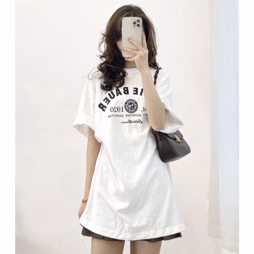 Áo Phông Unisex Form Rộng Tay Lỡ Nam Nữ Edier Bauer - Ảnh 2