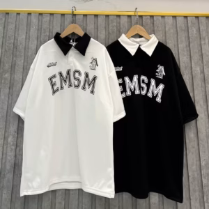 Áo Polo Unisex Form Rộng Nam Nữ Emsm