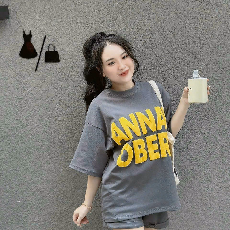 Set Bộ Đồ Nữ Thun Cotton In Chữ Bt46 - Nana House - Ảnh 2