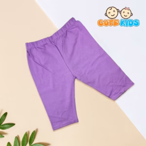 Quần Legging Lửng Trơn Bé Gái Cotton Xuất Đẹp Mềm Mát Co Giãn Cho Bé 29 - 41Kg