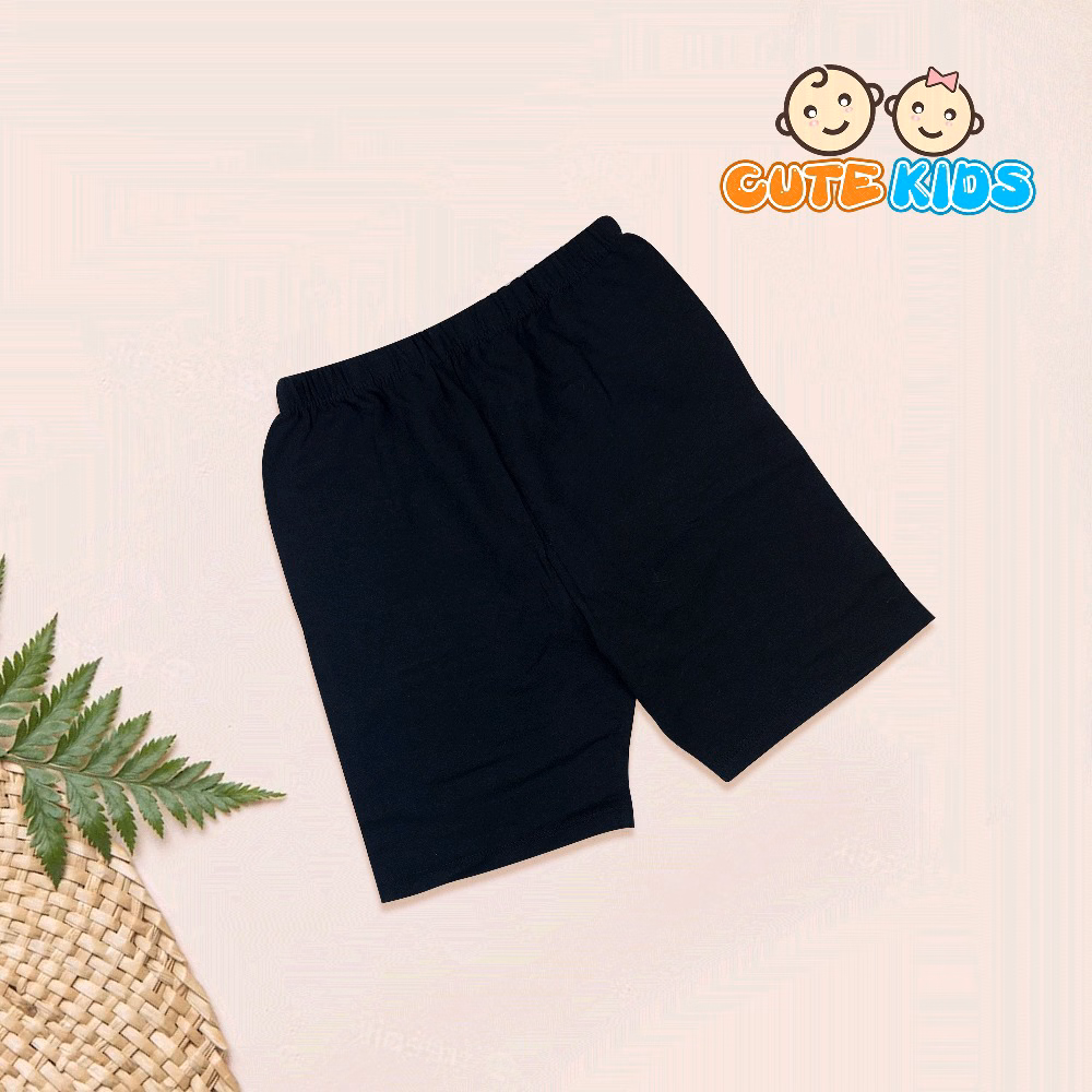 Quần Legging Đùi Trơn Bé Gái Cotton Xuất Đẹp Mềm Mát Co Giãn Cho Bé 10 - 23Kg - Ảnh 2