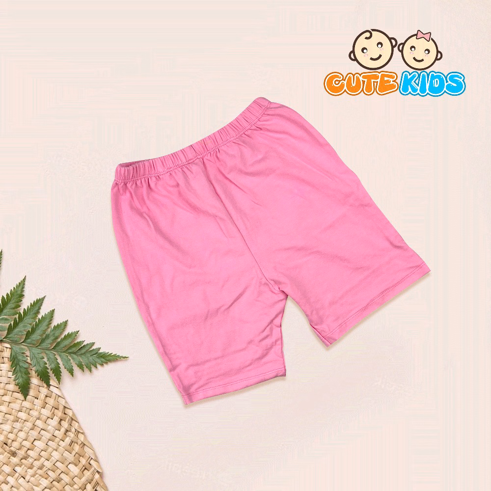 Quần Legging Đùi Trơn Bé Gái Cotton Xuất Đẹp Mềm Mát Co Giãn Cho Bé 10 - 23Kg - Ảnh 5