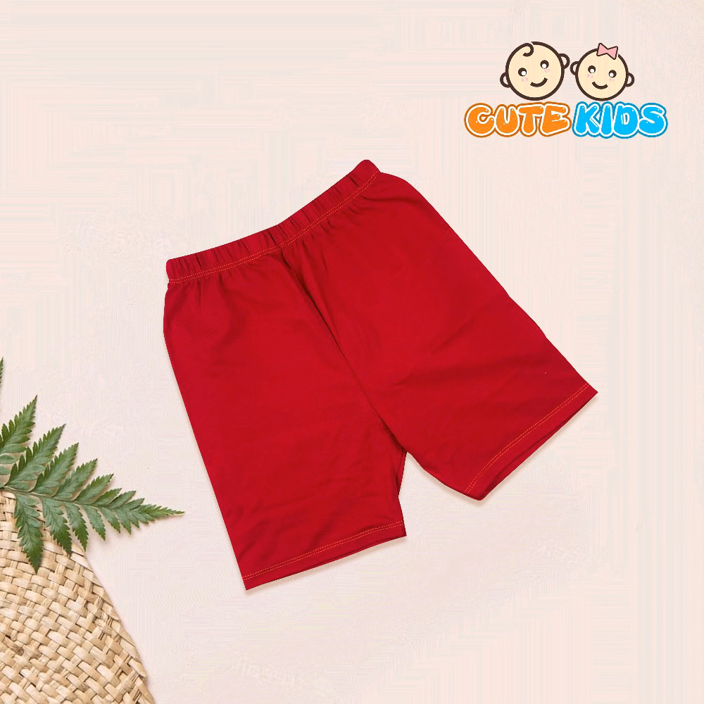 Quần Legging Đùi Trơn Bé Gái Cotton Xuất Đẹp Mềm Mát Co Giãn Cho Bé 10 - 23Kg - Ảnh 3