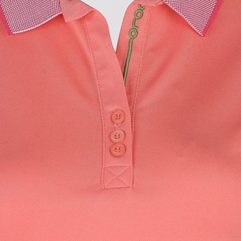 Áo Thun Thể Thao Nữ Cổ Dệt Sọc Hồng Sen Cl2525256 - Colo Store - Ảnh 3