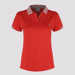 Áo Thun Thể Thao Nữ Cổ Vải Đỏ Cờ Cl1606778 - Colo Store