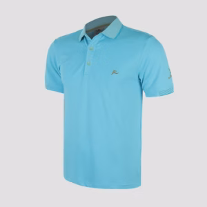 Áo Thun Thể Thao Nam Cổ Dệt Sọc Xanh Thiên Thanh Cl2525258N - Colo Store