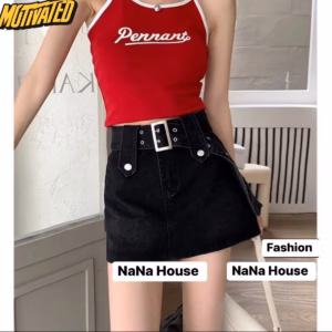 Chân Váy Kaki Chữ A Kèm Thắt Lưng Nữ Kiểu Ôm Body Ug707 - Nana House