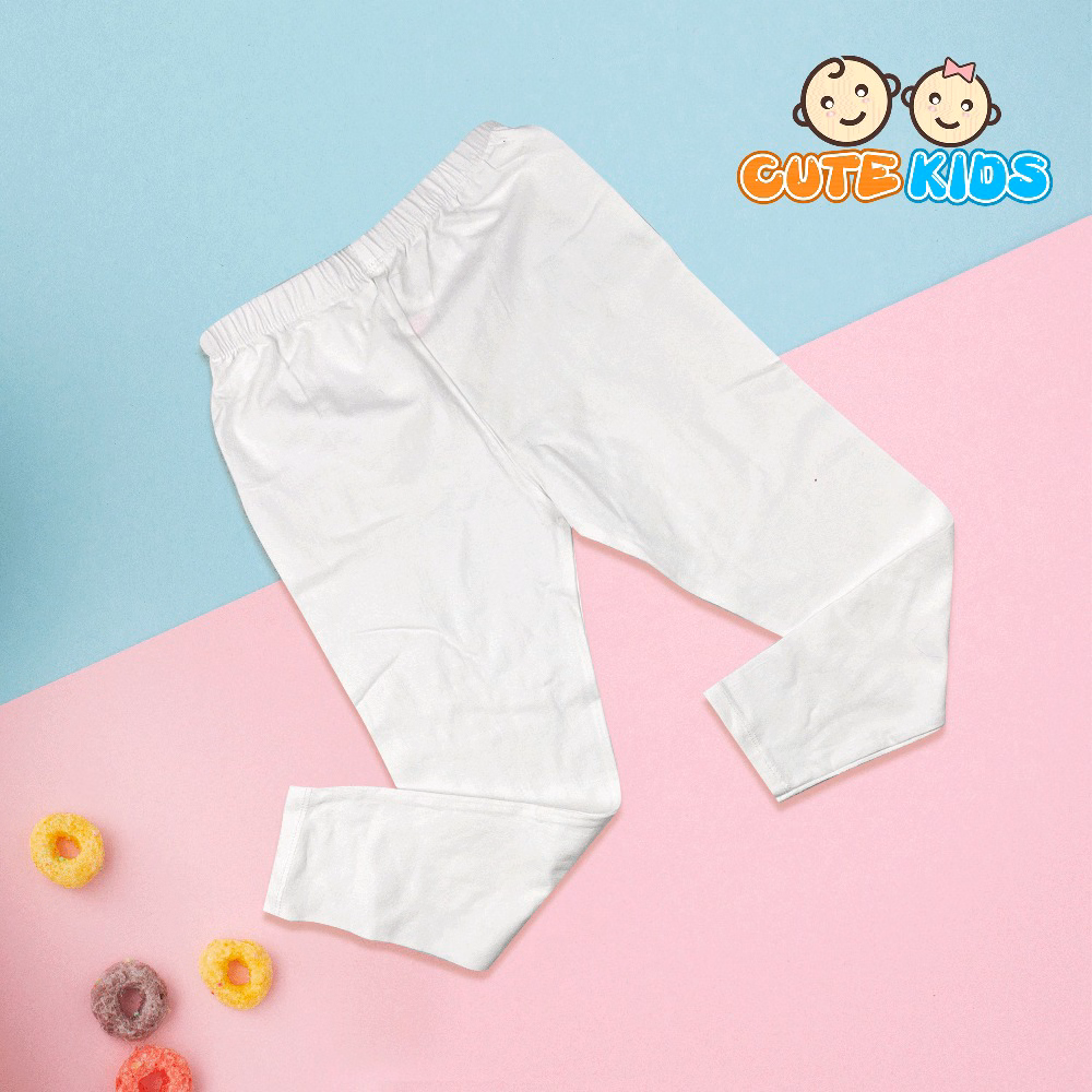 Quần Legging Dài Trơn Bé Gái Cotton Xuất Đẹp Mềm Mát Co Giãn Cho Bé 8-16Kg - Ảnh 6