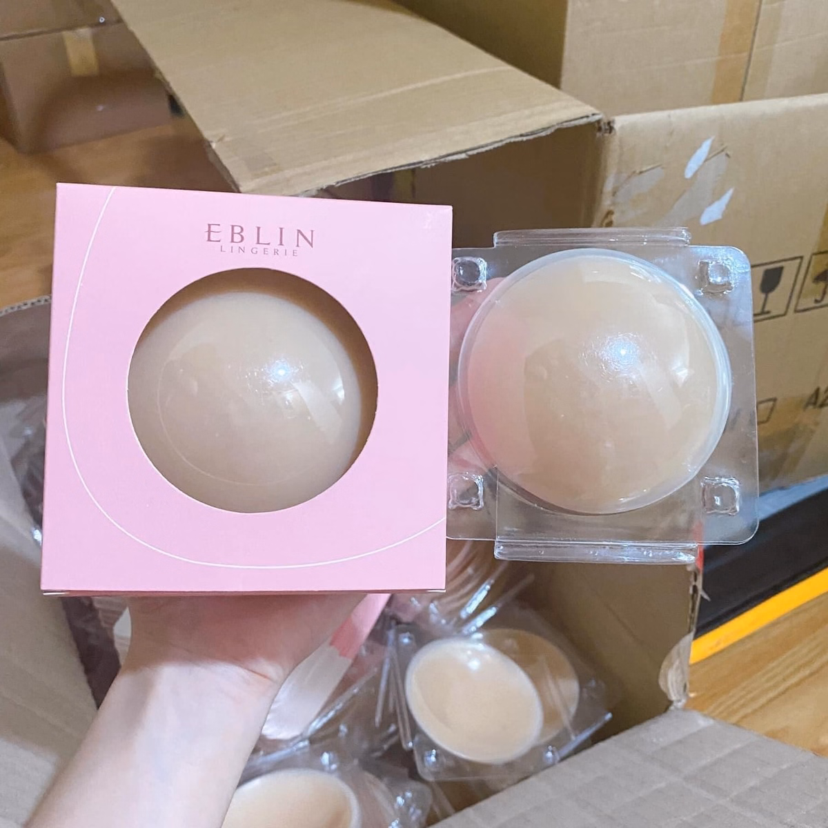 Miếng Dán Ngực Silicon Nhiệt Tự Thân - Eblin - Ảnh 7