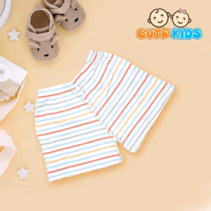 Quần Đùi Ngắn Cho Bé Gái Họa Tiết Bông Từ 09-20Kg