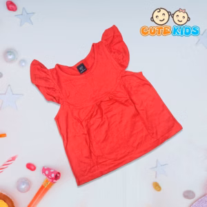 Áo Thun Tay Cánh Tiên Cổ Tròn Thời Trang Mùa Hè Cho Bé Gái Từ 09-23Kg